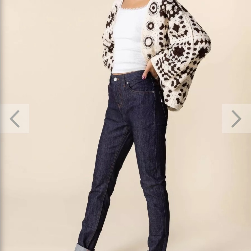 Dark Indigo High-Rise Straight Women Jeans